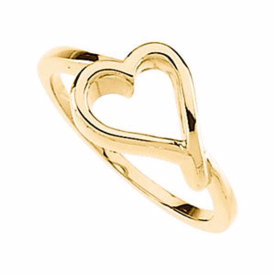 50694:100001:P Open Heart Ring