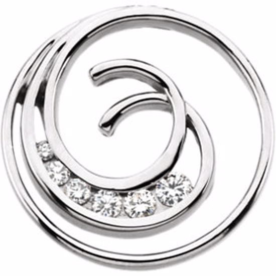 65394:100002:P Journey Diamond Spiral Pendant