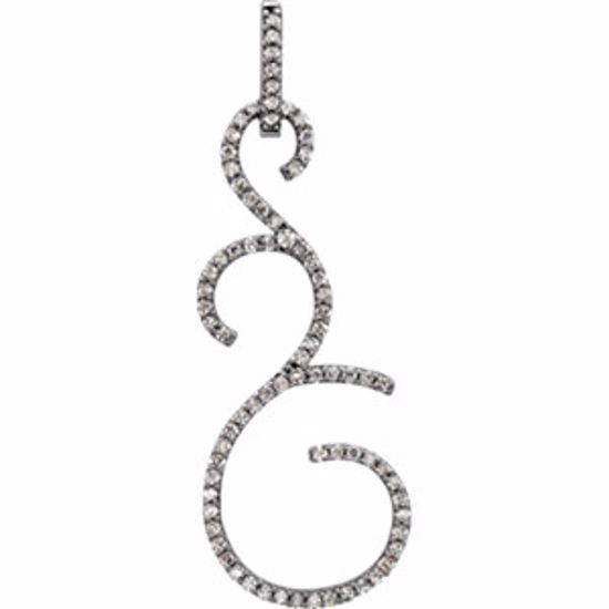 65408:100100:P 14kt White 7/8 CTW Diamond Pendant