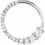 65395:100500:P 18kt White 1/5 CTW Diamond Circle Journey Pendant