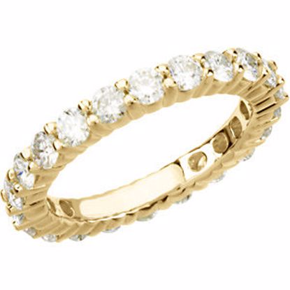 65462:100100:P 14kt Yellow 2 CTW Diamond Eternity Band Size 7