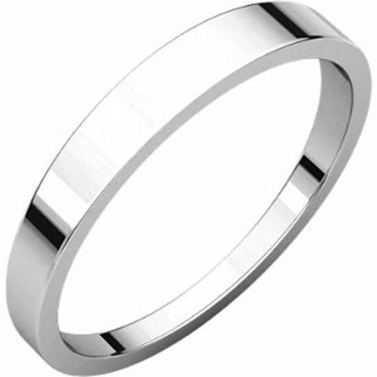 FT5:146586:P Platinum 3mm Flat Tapered Band