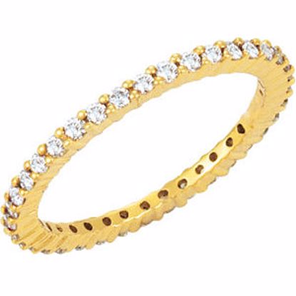 65459:100300:P 14kt Yellow 1/2 CTW Diamond Eternity Band Size 5