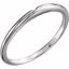 10241:78888:P 18kt White #2 Band with One-Notch
