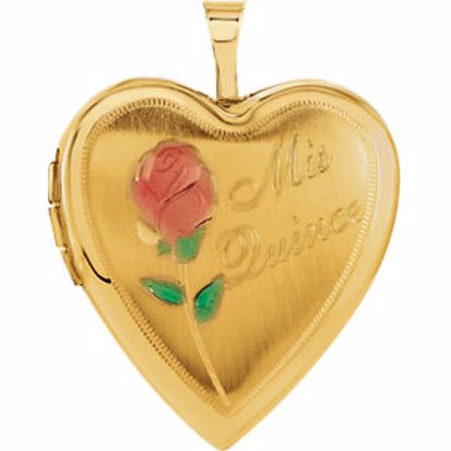 R41633:60001:P 14kt Yellow 20.5x19.25mm Mis Quince Heart Locket