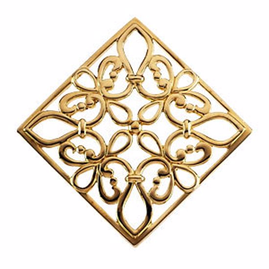 83389:100001:P Square or Diamond - Shape Filigree Pendant