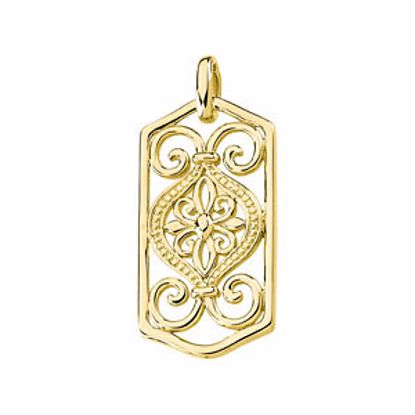 83650:100001:P Filigree Scroll Design Pendant