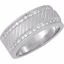 65443:60001:P 14kt White 1/3 CTW Diamond Milgrain Anniversary Band