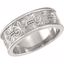 50735:100008:P 14kt Yellow 7.5mm Design Band Size 6