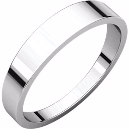 FT5:148259:P Platinum 4mm Flat Tapered Band