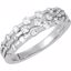 65655:60001:P 14kt White 1 CTW Diamond Anniversary Band