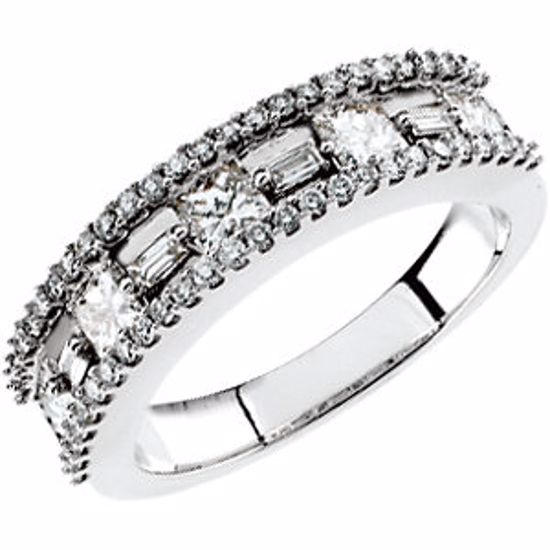 65588:60001:P 14kt White 1 1/3 CTW Diamond Anniversary Band