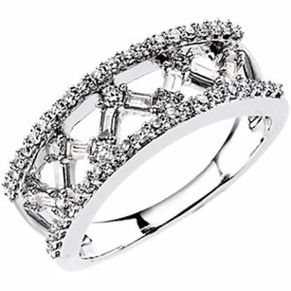 65591:60001:P 14kt White 5/8 CTW Diamond Anniversary Band