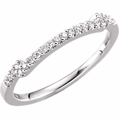 65511:60002:P 14kt White 1/8 CTW Diamond Band