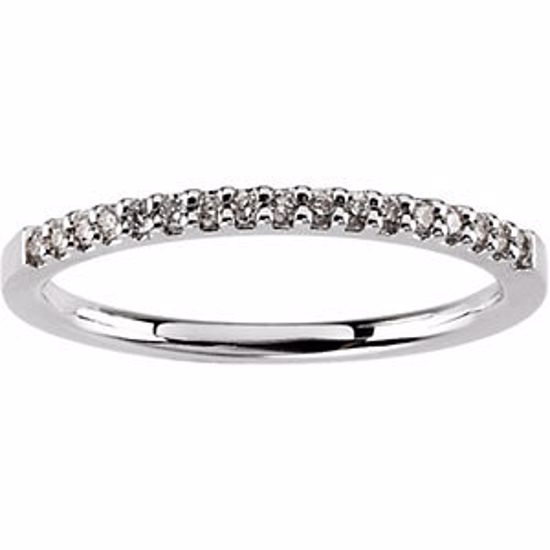 65515:60002:P 14kt White 1/8 CTW Diamond Band