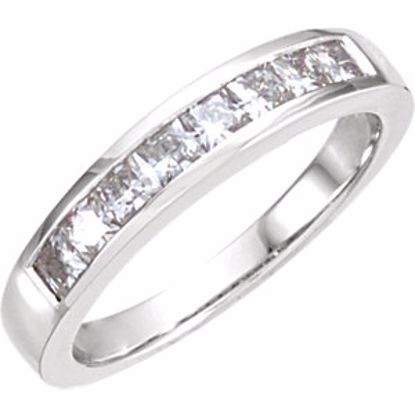 65708:60003:P Charles & Colvard Moissanite® 4-Prong Engagement Ring or Band