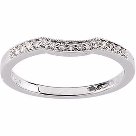 65621:60002:P Baguette Accented Engagement Ring or Band