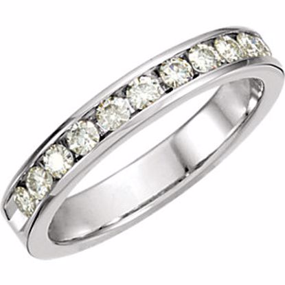 65710:60003:P Charles & Colvard Moissanite® 11-Stone Anniversary Ring