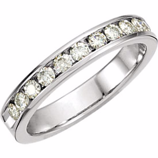 65710:60007:P Charles & Colvard Moissanite® 11-Stone Anniversary Ring