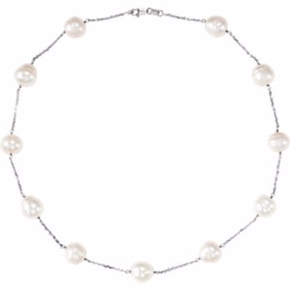 65769:60005:P 14kt White Freshwater Cultured Pearl 16" Necklace