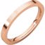 FIR7.5:224241:P 14kt Rose 2mm Flat Comfort Fit Band