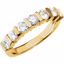 65726:60002:P Charles & Colvard Moissanite® 7-Stone Anniversary Band