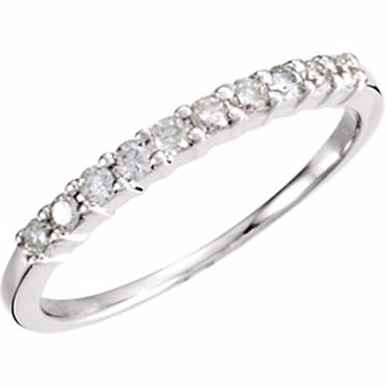 65756:60004:P Charles & Colvard Moissanite® & Diamond 6-Prong Engagement Ring or Band