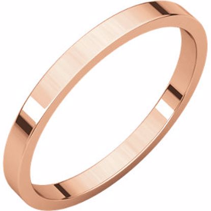 F4:32838:P 14kt Rose 2mm Flat Band