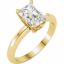 63242:289667:P 14kt Yellow 8x6mm Emerald Forever Classic™ Moissanite Engagement Ring