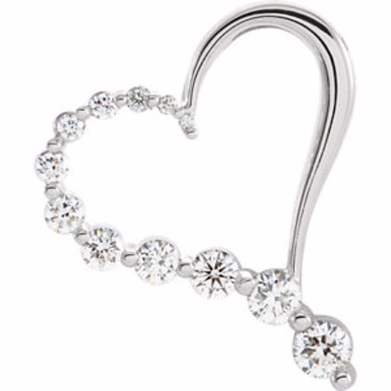 65838:100001:P Journey Diamond Heart Pendant