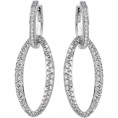 66036:60001:P 14kt White 1 3/4 CTW Diamond Earrings