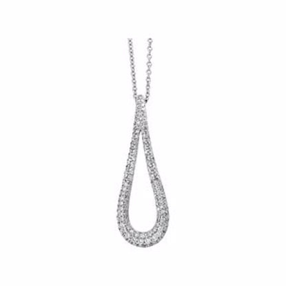 66038:60001:P Diamond Teardrop Necklace