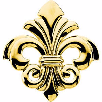 83794:100001:P Fleur-de-lis Brooch