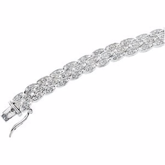 66121:60001:P Cubic Zirconia Line Bracelet