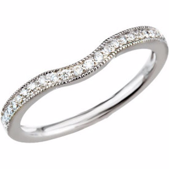 65921:60001:P 14kt White 1/6 CTW Diamond Band