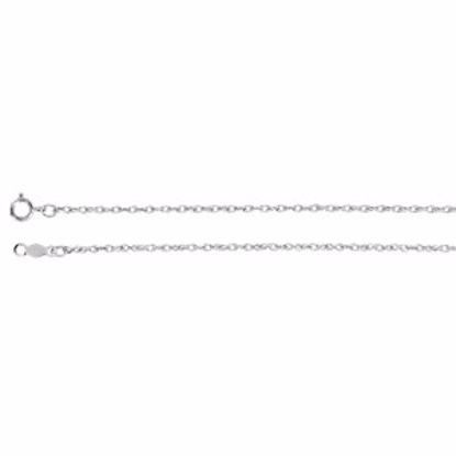 CH472:60002:P 14kt White 1.25mm Rope 18" Chain