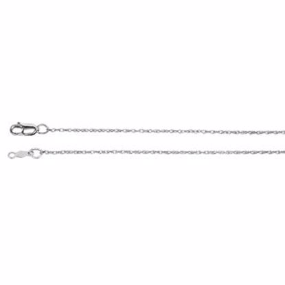 CH470:60003:P 14kt White 1mm Rope 20" Chain