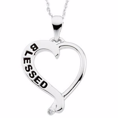 R41686KIT:60001:P Blessed Heart Necklace (Reversible)