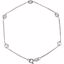 CH191:60001:P 14kt White Cubic Zirconia 7" Bracelet 