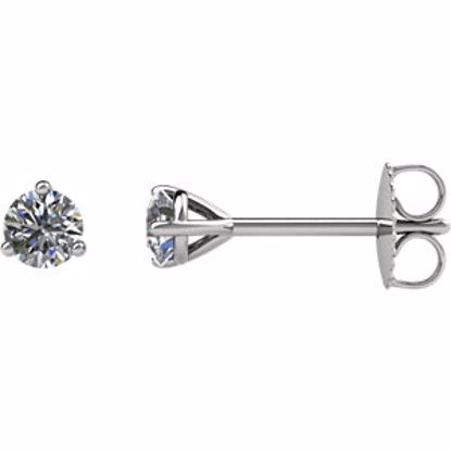 66229:60002:P 14kt White 1/5 CTW Diamond Friction Post Stud Earrings