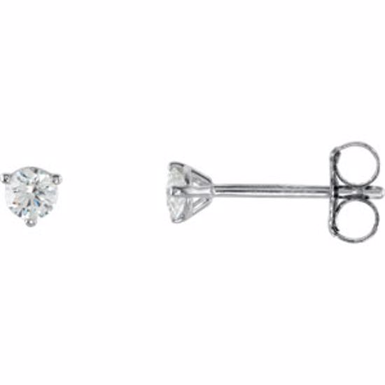 66233:60002:P 14kt White 1/5 CTW Diamond Stud Earrings