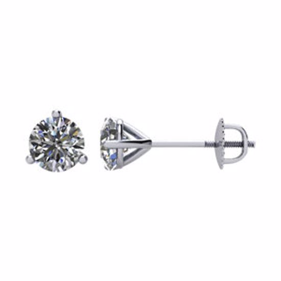 66234:60004:P 14kt White 3/4 CTW Diamond Earrings