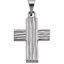 R41030KIT:165635:P 14kt White 18x14.5mm The Rugged Cross® Pendant