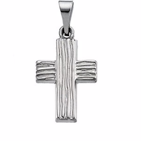 R41030KIT:165962:P Sterling Silver 13x10mm The Rugged Cross® Pendant