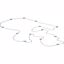 66265:60001:P 14kt White Checkerboard Swiss Blue Topaz 40" Necklace
