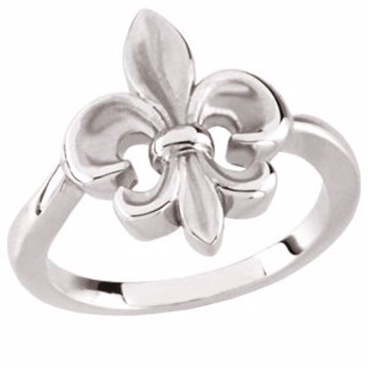 50770:100002:P Fleur-de-lis Ring