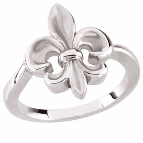 50770:100002:P Fleur-de-lis Ring