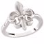 50770:100002:P Fleur-de-lis Ring