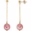 66289:60001:P 14kt Yellow Freshwater Cultured Pink Pearl Earrings