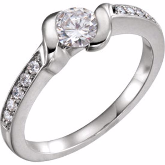 65557:60003:P 14kt White 3/4 CTW Diamond Engagement Ring 